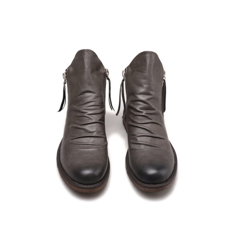 2024 Nowe Buty Martin Plus Size Męskie Retro Skórzane Obuwie Outdoorowe
