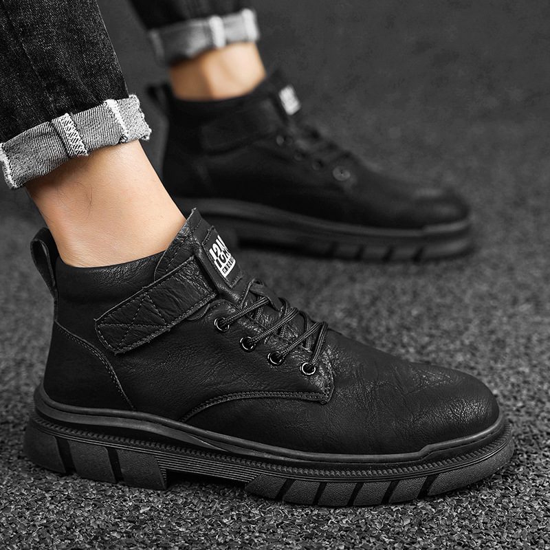 Martin Boots Męska Jesień 2024 Nowe Wysokie Buty Wizytowe Męskie Retro Skórzane Oprzyrządowanie Krótkie Zimowe