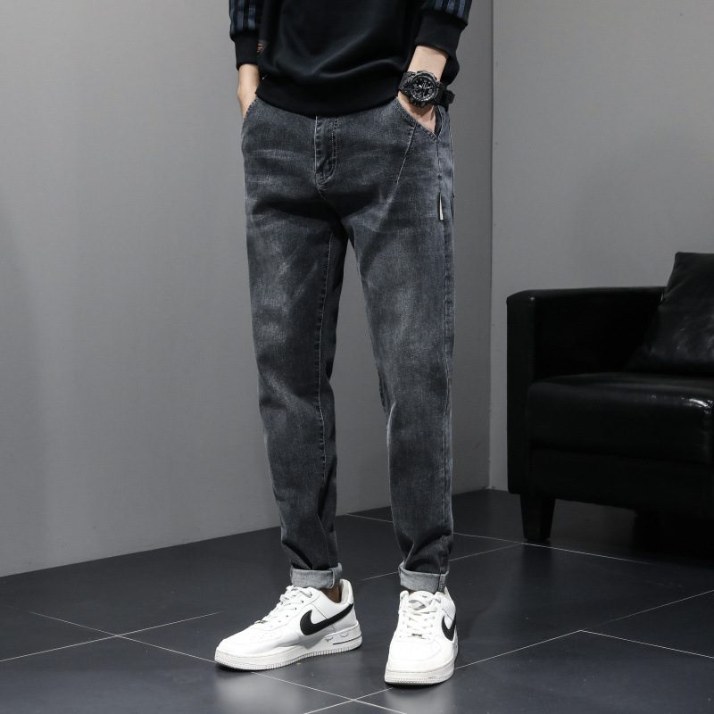 Męskie Jeansy Slim Fit Proste