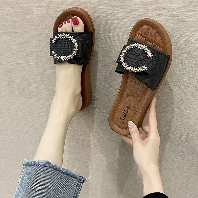 W Nowym Stylu Kapcie Damskie Letnie Buty Na Plażę Miękka Podeszwa Sandały