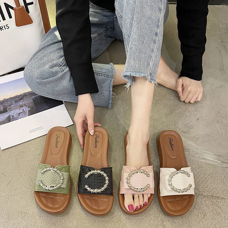 W Nowym Stylu Kapcie Damskie Letnie Buty Na Plażę Miękka Podeszwa Sandały