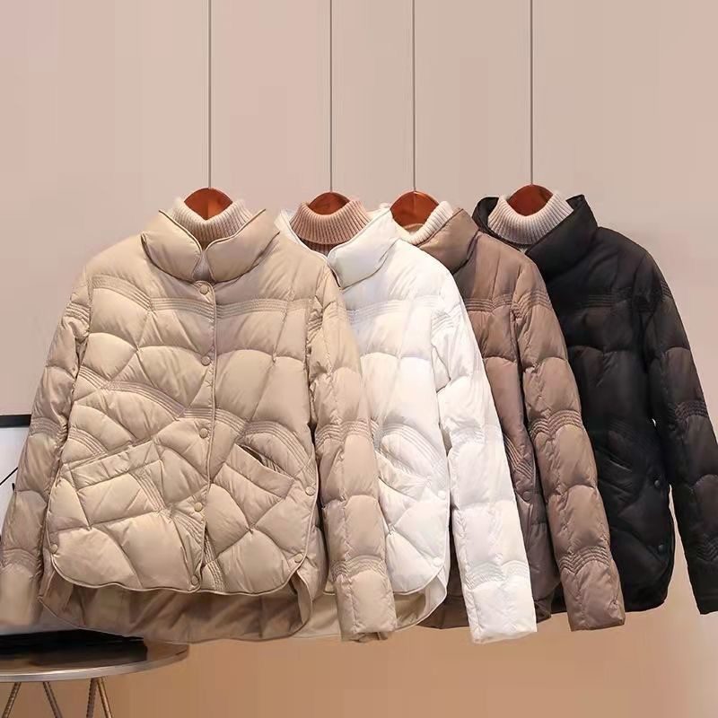 Damska Kurtka Puchowa Xiangyun Krótki Odcinek Stójka Cienki Trend W Modzie