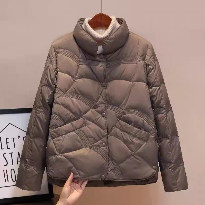 Damska Kurtka Puchowa Xiangyun Krótki Odcinek Stójka Cienki Trend W Modzie