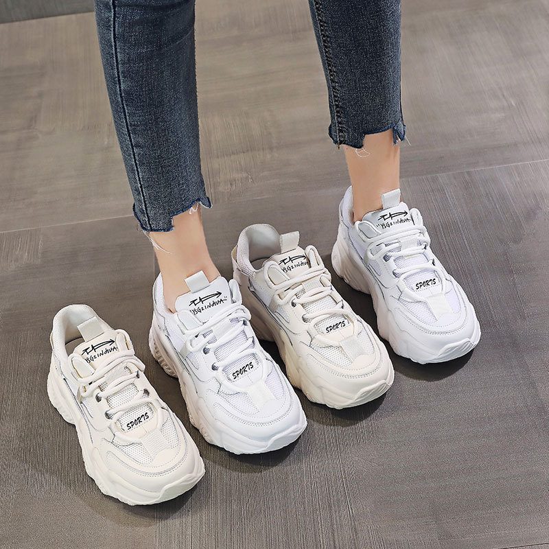 Damskie 2024 Wiosenne I Jesienne Nowe Siatkowe Buty Na Co Dzień Modne Oddychające