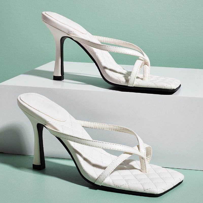 2024 Plus Size Buty Damskie Szpilki Na Wysokim Obcasie Moda Seksowne Sandały Kapcie