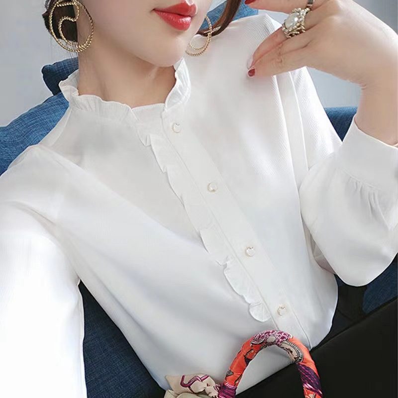 Koszula Z Długim Rękawem Moda Damska Luźne Modne Topy