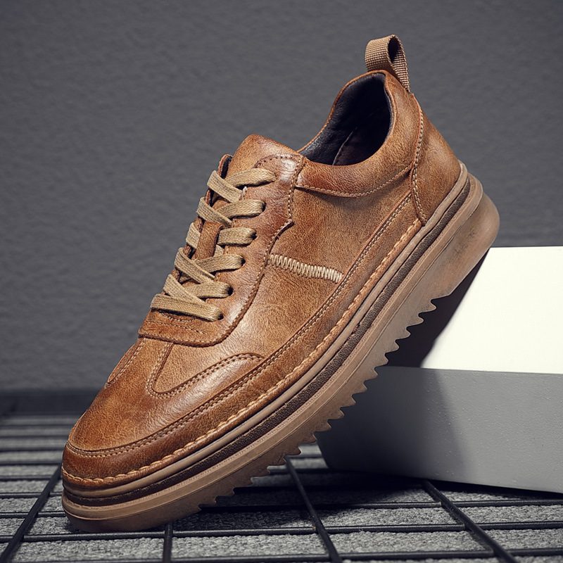 Buty Męskie 2024 Wiosenne Nowe Typu Brogue Na Co Dzień Modne Trampki O Niskim Kroju