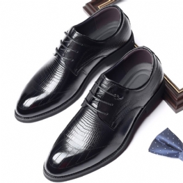Męskie Buty Biznesowe Skóra Bydlęca Wizytowe Oryginalne Skórzane Półbuty Szpiczasty Nosek Wewnętrzne Wzrost Wzrostu 6cm
