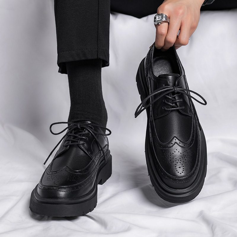 Męskie Buty Wizytowe Garnitury Odzież Wizytowa Casual Business Trendy Półbuty Rzeźbione Młodzieżowe