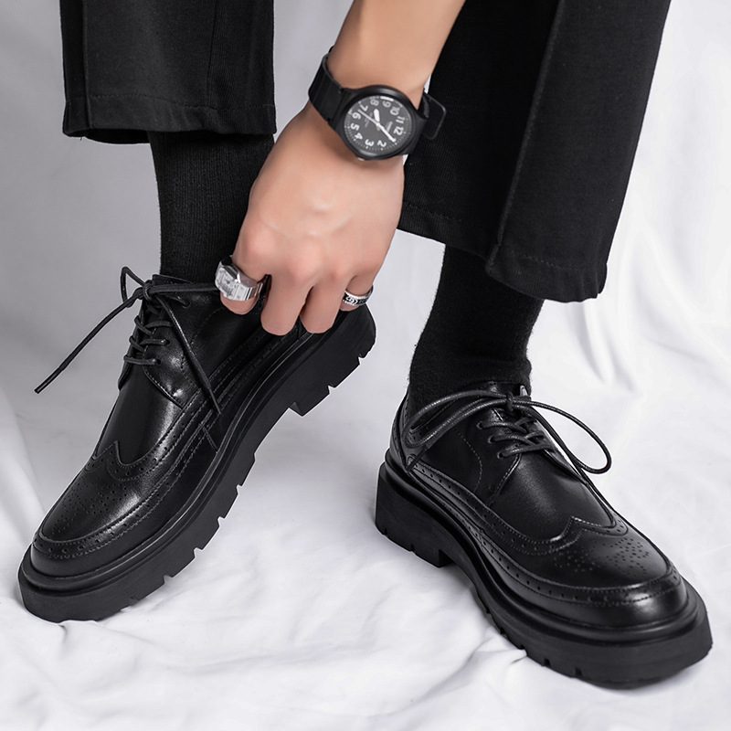 Męskie Buty Wizytowe Garnitury Odzież Wizytowa Casual Business Trendy Półbuty Rzeźbione Młodzieżowe