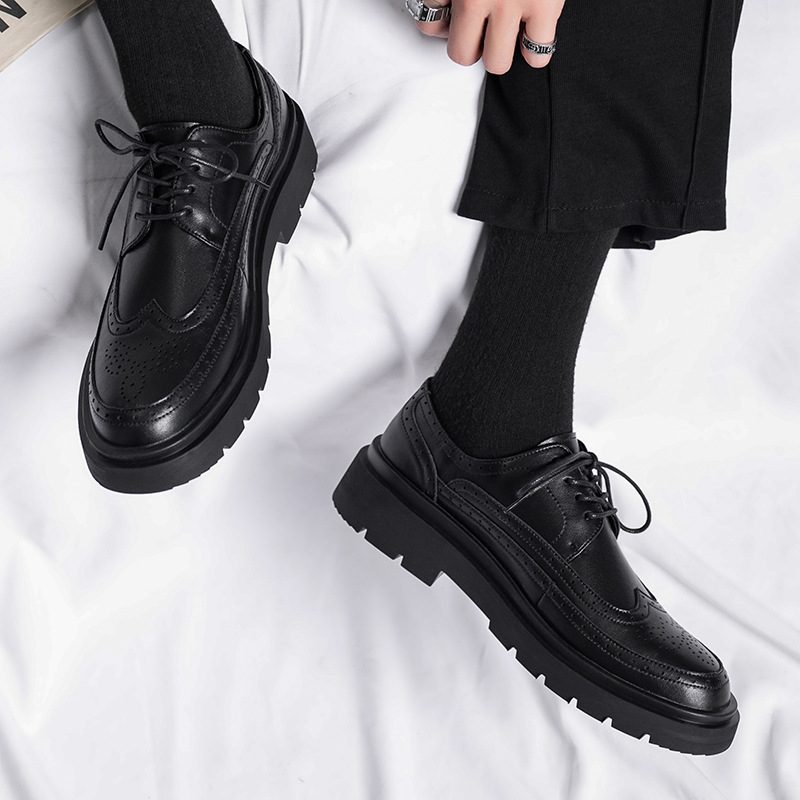 Męskie Buty Wizytowe Garnitury Odzież Wizytowa Casual Business Trendy Półbuty Rzeźbione Młodzieżowe