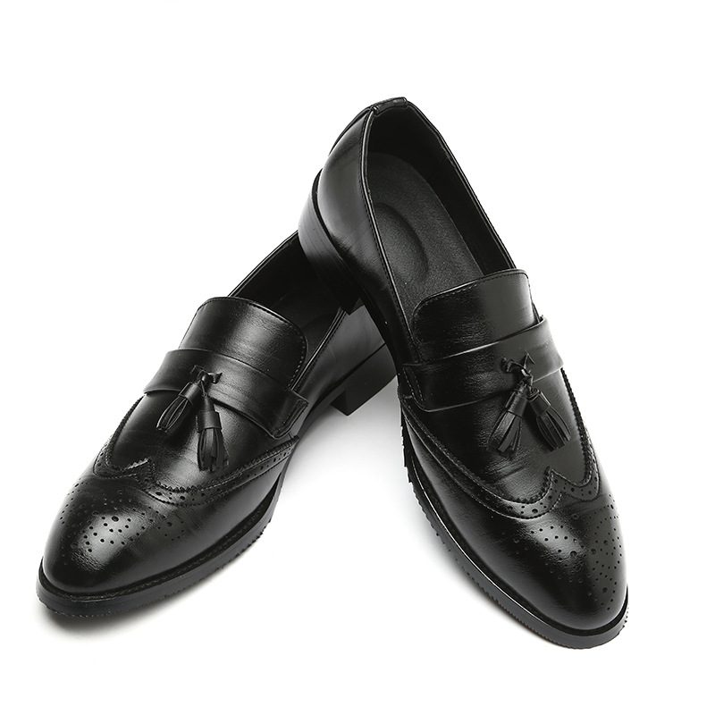 Męskie Buty Wyjściowe Nowe Moda Codzienna Brogue Z Frędzlami Obuwie W Dużych Rozmiarach
