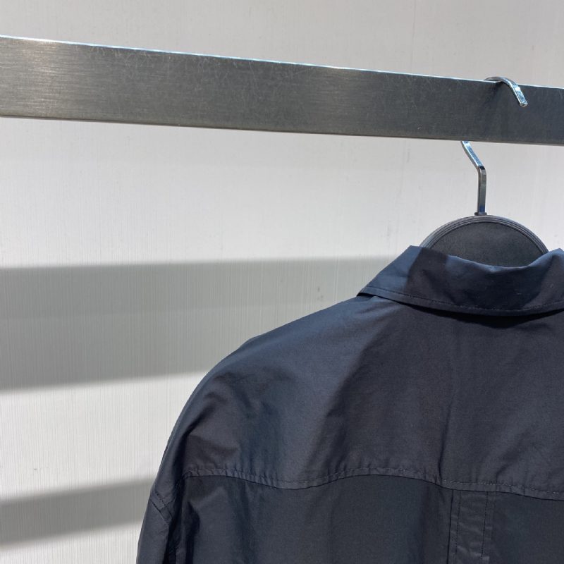 Koszule Męskie Odzież Robocza Kieszenie Torby Z Klapką Akcesoria Z Długim Rękawem Moda