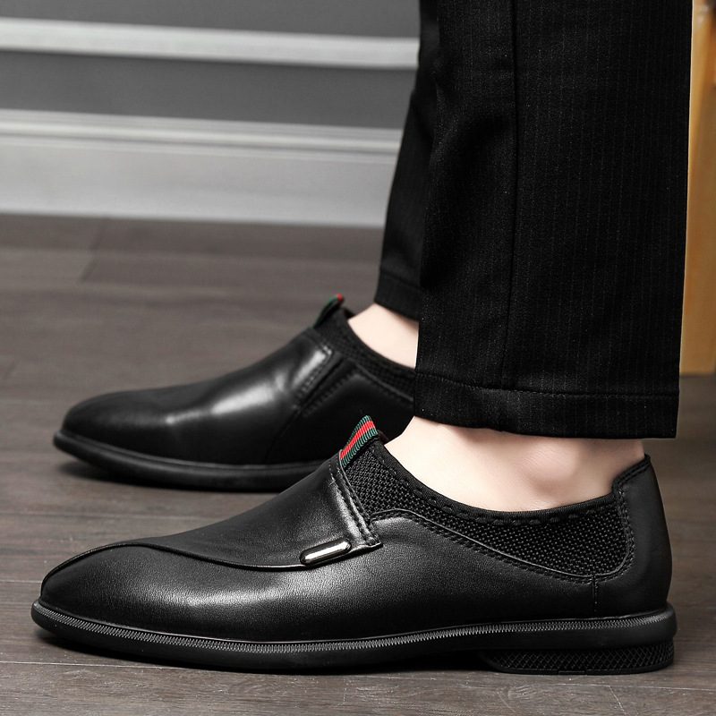 Wiosenne I Letnie Męskie Obuwie Skórzane Buty Business Casual Dress Shoes