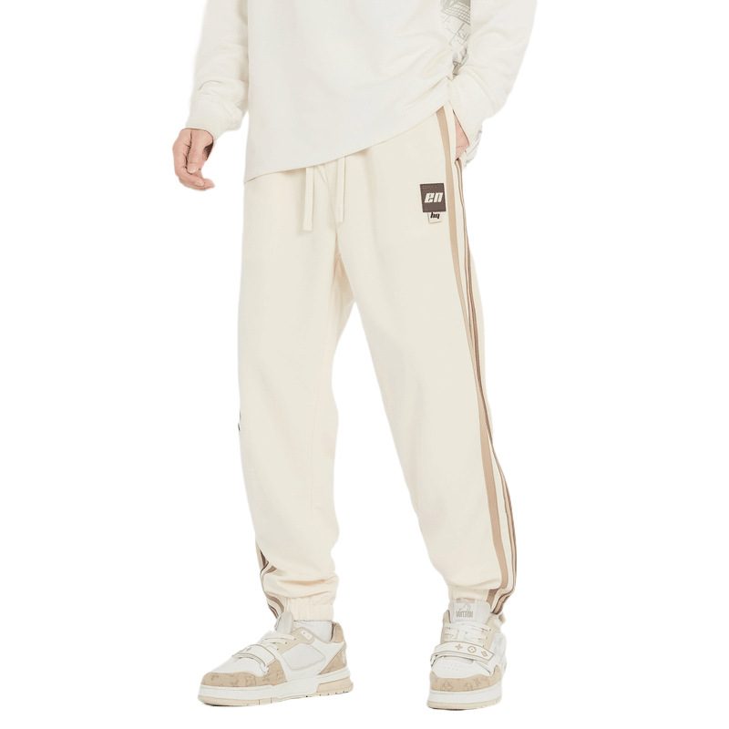 Męskie Spodnie Dresowe 2024 Nowy Trend W Stylu Retro Z Bocznymi Paskami Luźne Sportowe Nogawki Na Co Dzień