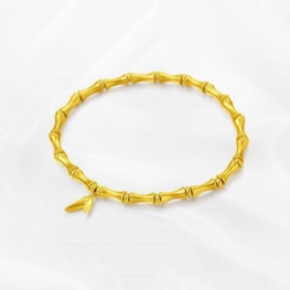 Biżuteria Bambusowa Platerowana 24k