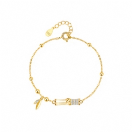 Nowa Bambusowa Bransoletka S925 Sterling Silver Design Biżuteria