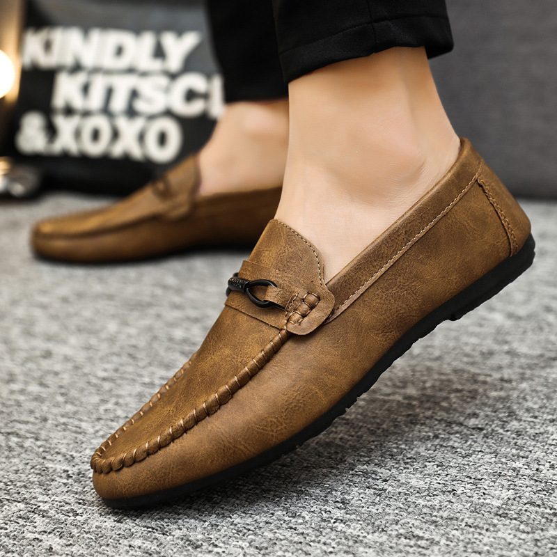2024 Wiosna Nowe Buty Doudou Męskie Wsuwane Oddychające Do Jazdy Na Co Dzień Miękkie Podeszwy
