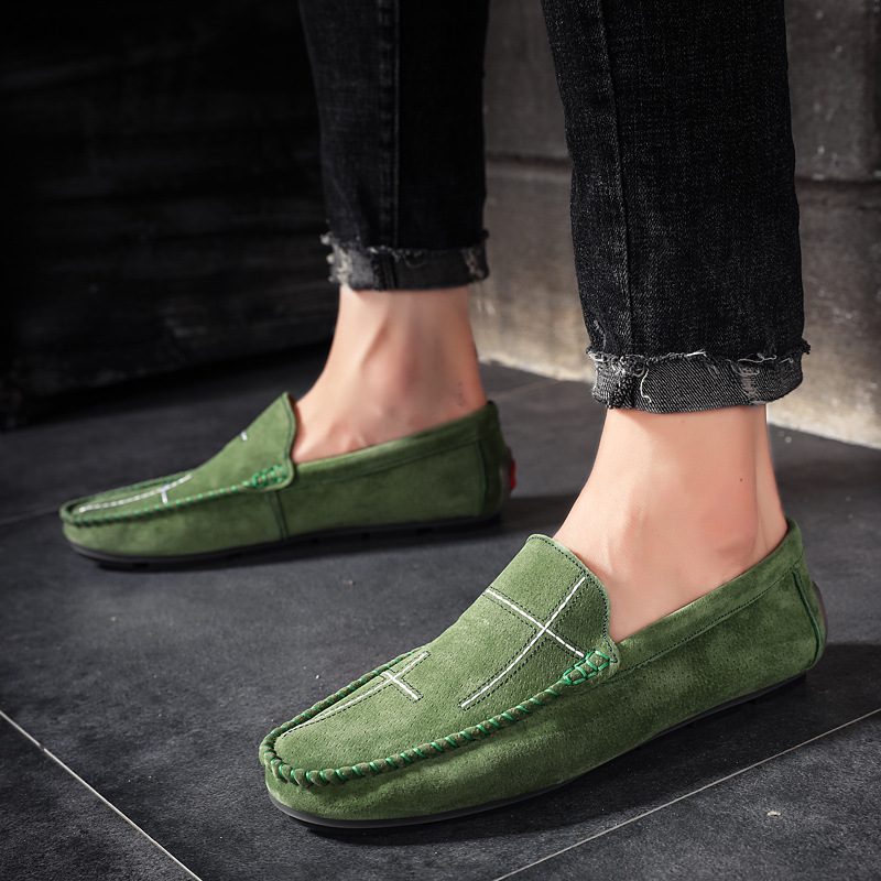 Duże Rozmiary Wsuwane Mokasyny Skórzane Groszki Buty Na Co Dzień Modne Męskie Retro Do Jazdy Samochodem Nowe