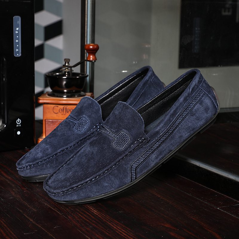 Duże Rozmiary Wsuwane Mokasyny Skórzane Groszki Buty Na Co Dzień Modne Męskie Retro Do Jazdy Samochodem Nowe