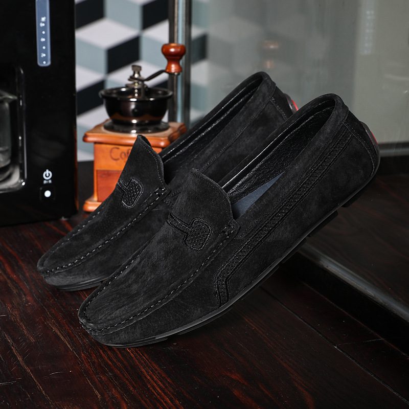 Duże Rozmiary Wsuwane Mokasyny Skórzane Groszki Buty Na Co Dzień Modne Męskie Retro Do Jazdy Samochodem Nowe