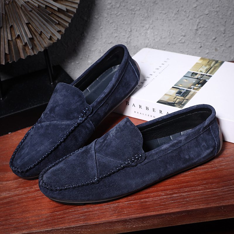 Duże Rozmiary Wsuwane Mokasyny Skórzane Groszki Buty Na Co Dzień Modne Męskie Retro Do Jazdy Samochodem Nowe