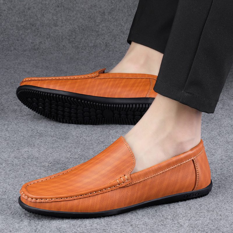Nowe Buty Biznesowe Obuwie Męskie Letnie Modne Groszek Trend
